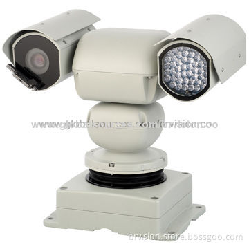 Vehicle Heavy Duty IR PTZ Camera with High Die-cast Aluminum Casing, Temperature Display Function